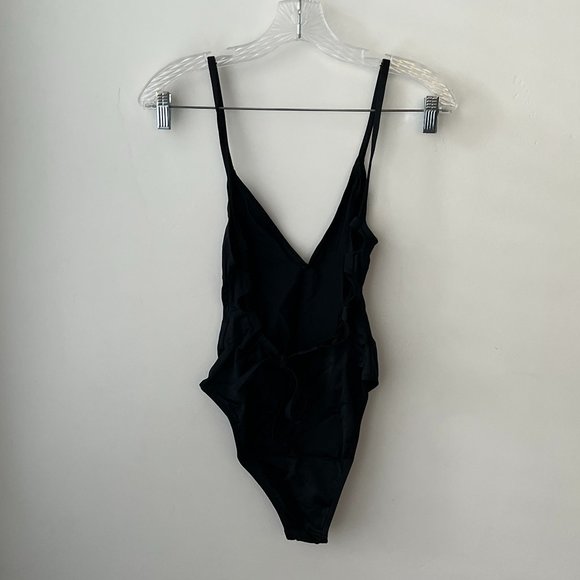 ASOS Design Key Hole Channel Back Swimsuit - Picture 2 of 6